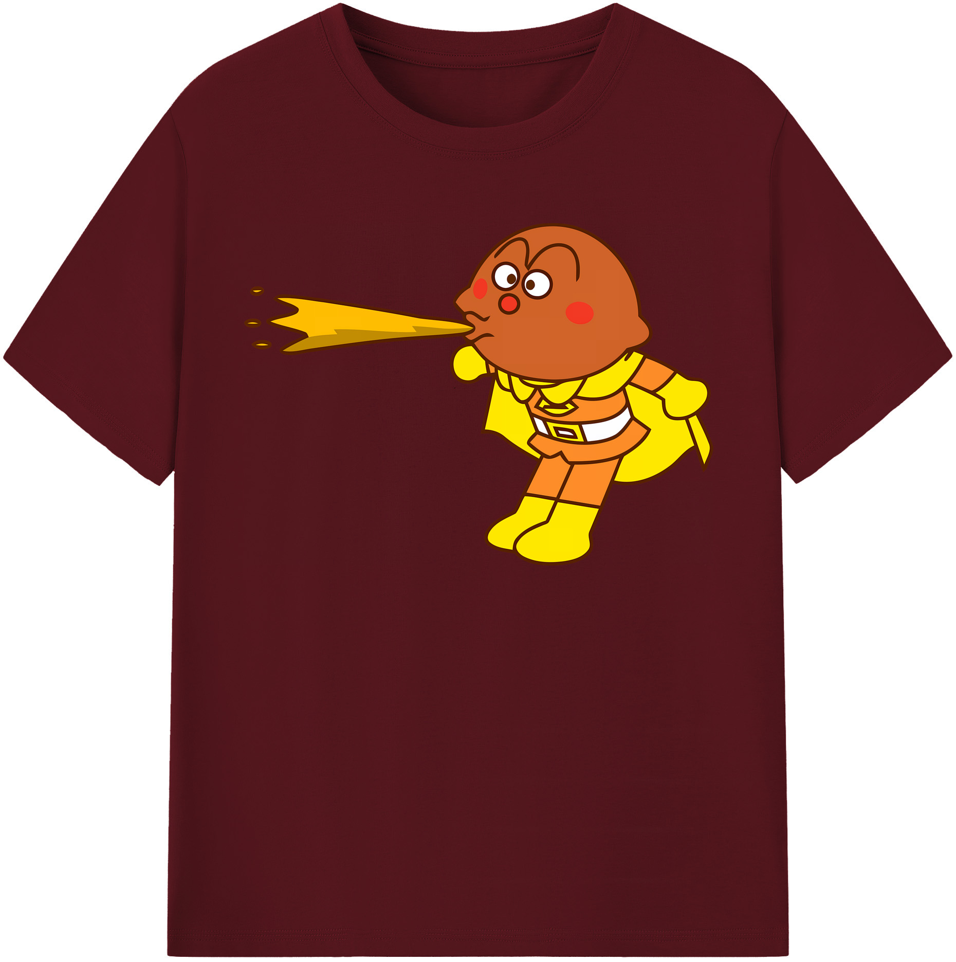 （画像用） アンパンマン Anpanman 綿100％半袖Tシャツ（フロントプリント）